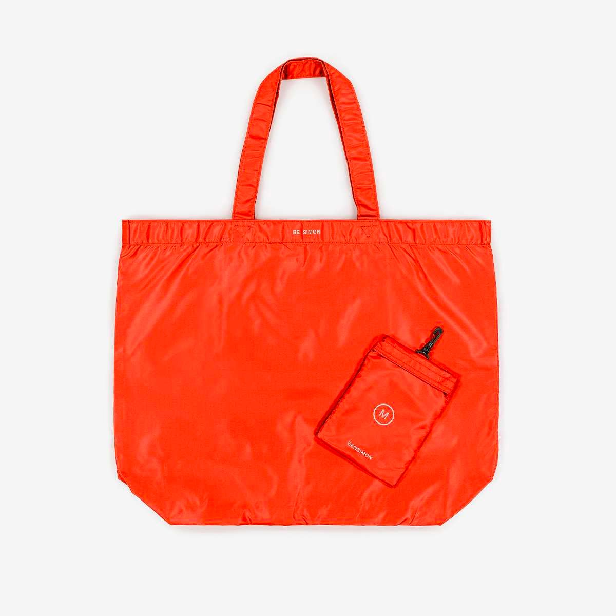 Sac cabas grand format en nylon recyclé EXTRA BAG orange, BENSIMON