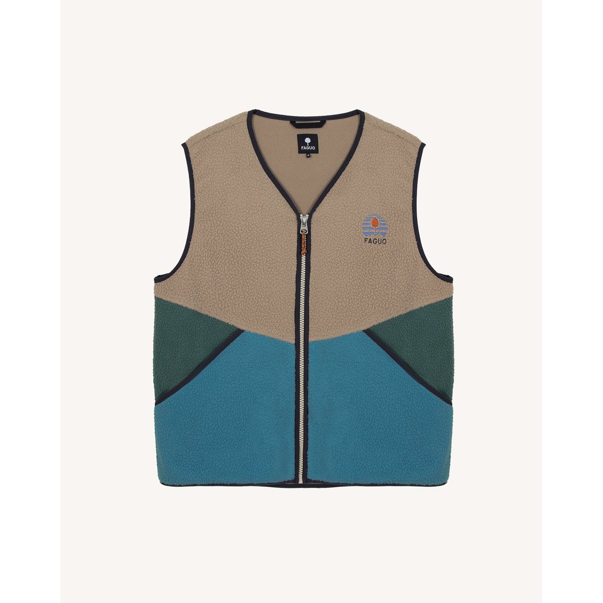 Polaire polyester TEILLAY bleu, FAGUO