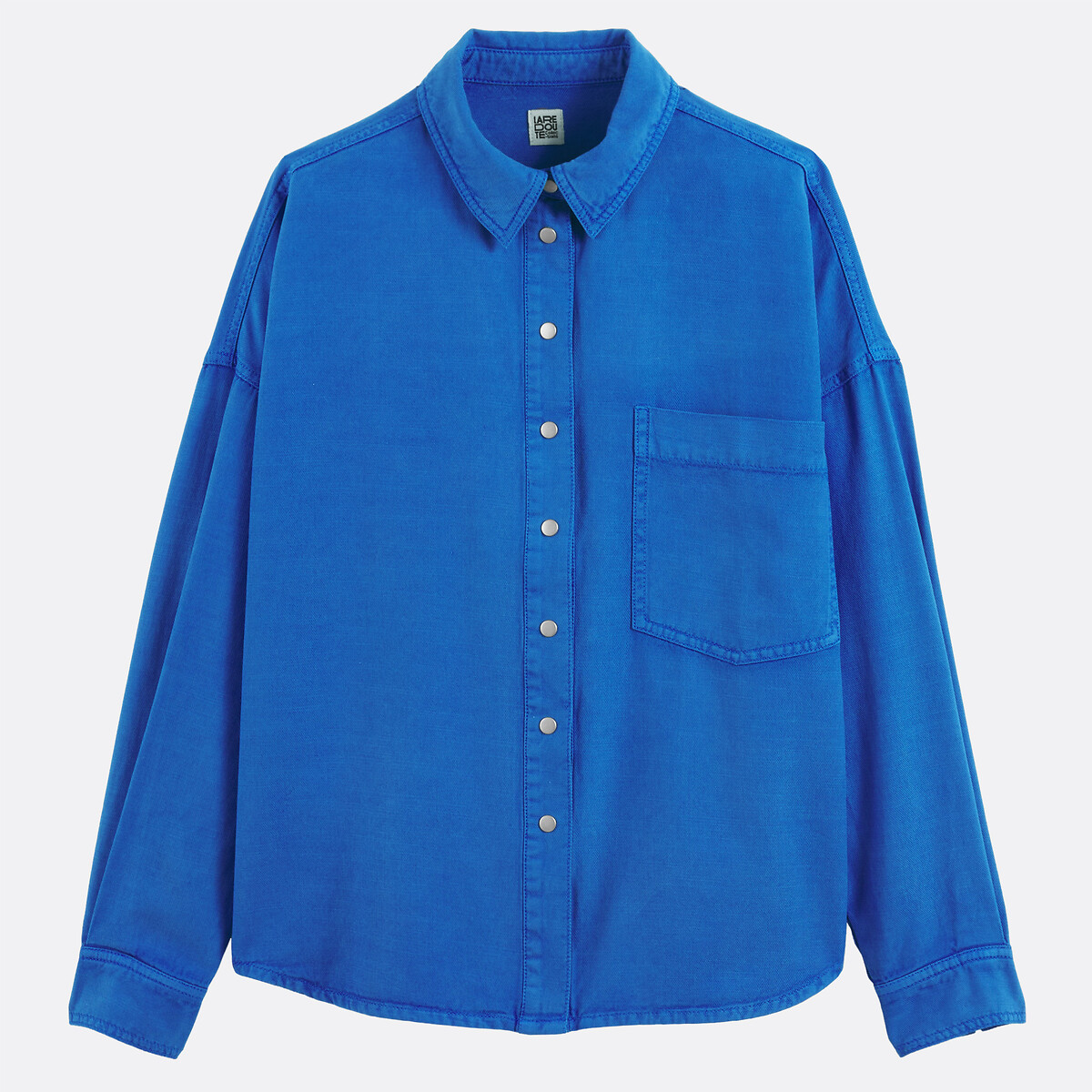Chemise ample manches longues bleu, LA REDOUTE COLLECTIONS