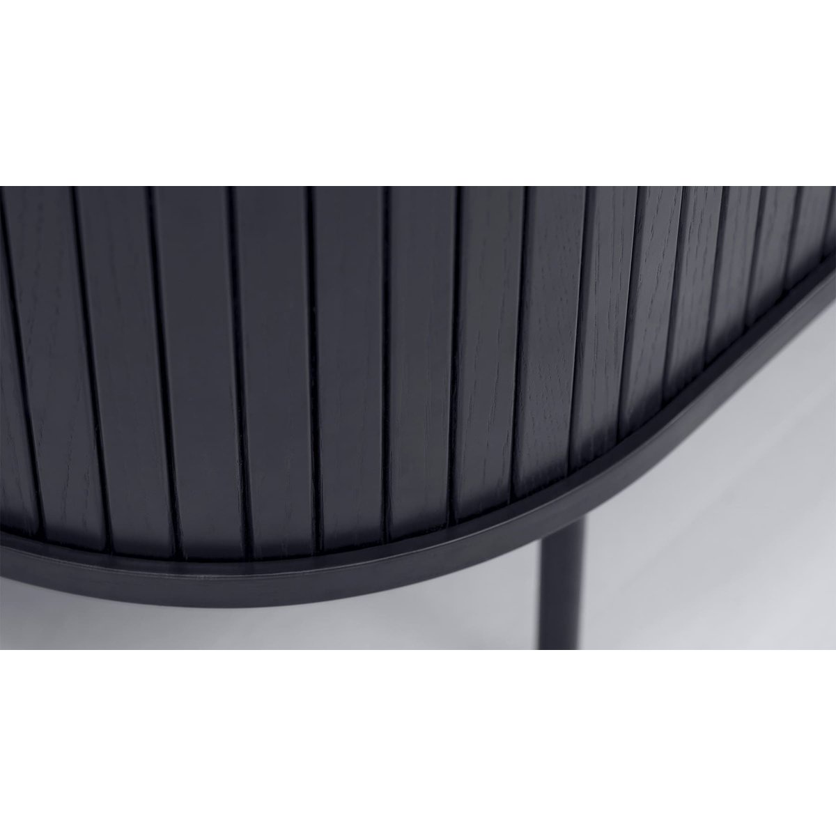 Buffet vaisselier ALBA noir, MAISON AUBERTIN