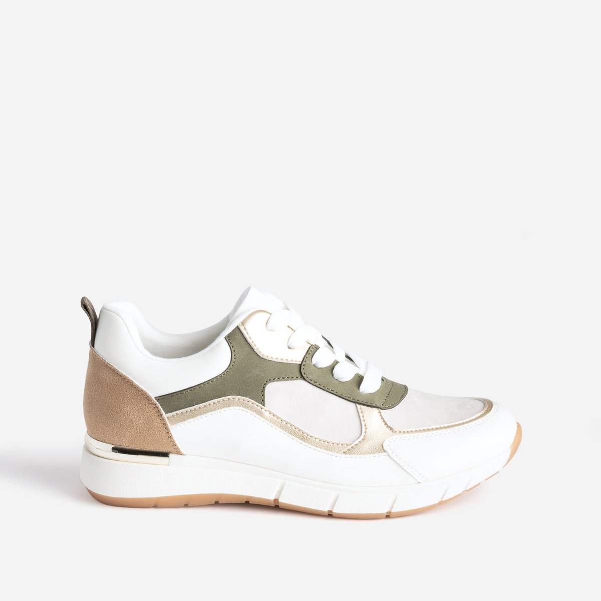 Basket PAULE. blanc/kaki, ERAM