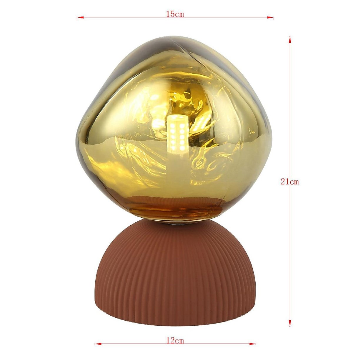 Lampe en verre et plâtre, MAGIC BALL or, KARE DESIGN