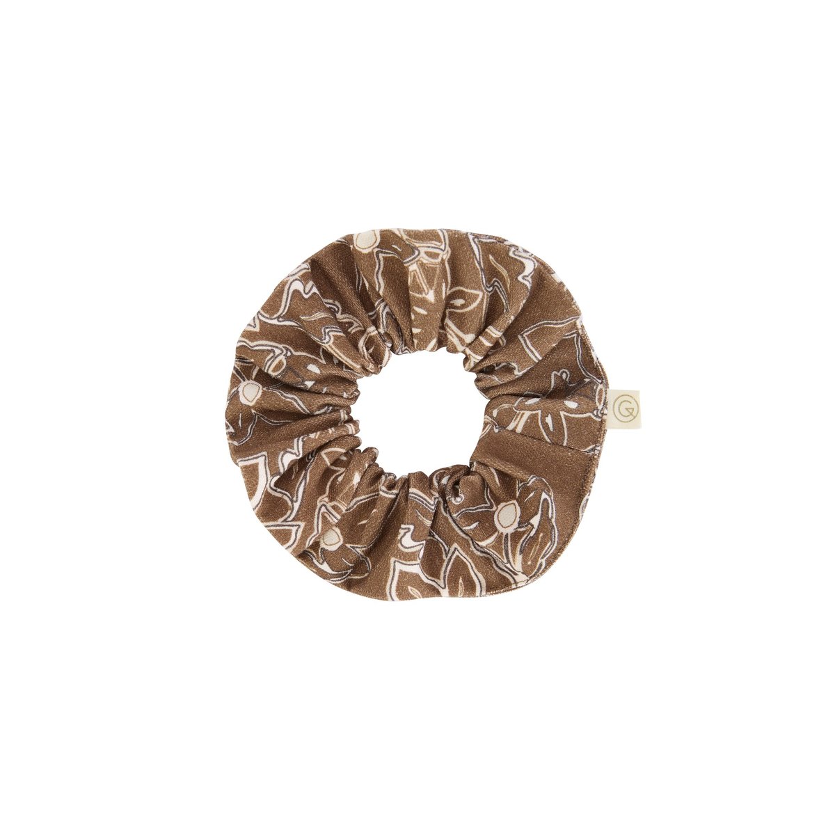 Chouchou XL en coton, CHANTILLY marron chantilly, GABRIELLE PARIS