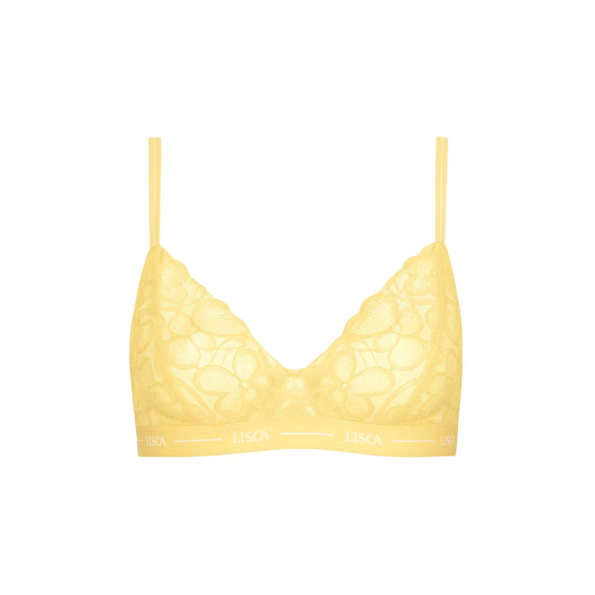 Soutien-gorge bralette triangle sans armatures Sunflower jaune, LISCA