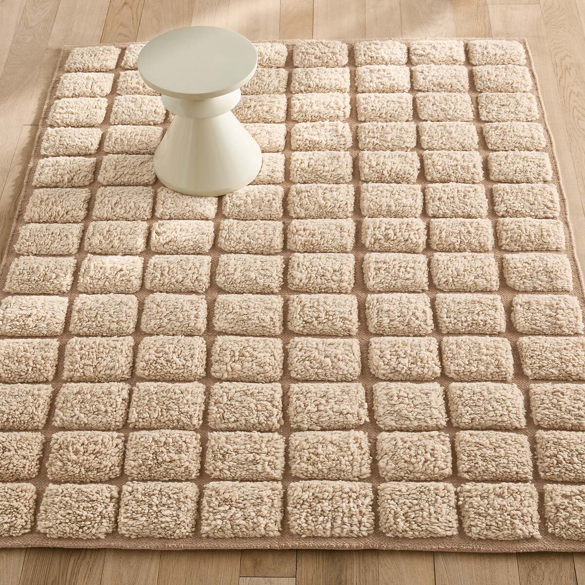 Tapis noué à la main, en laine, KARAH beige, AM.PM