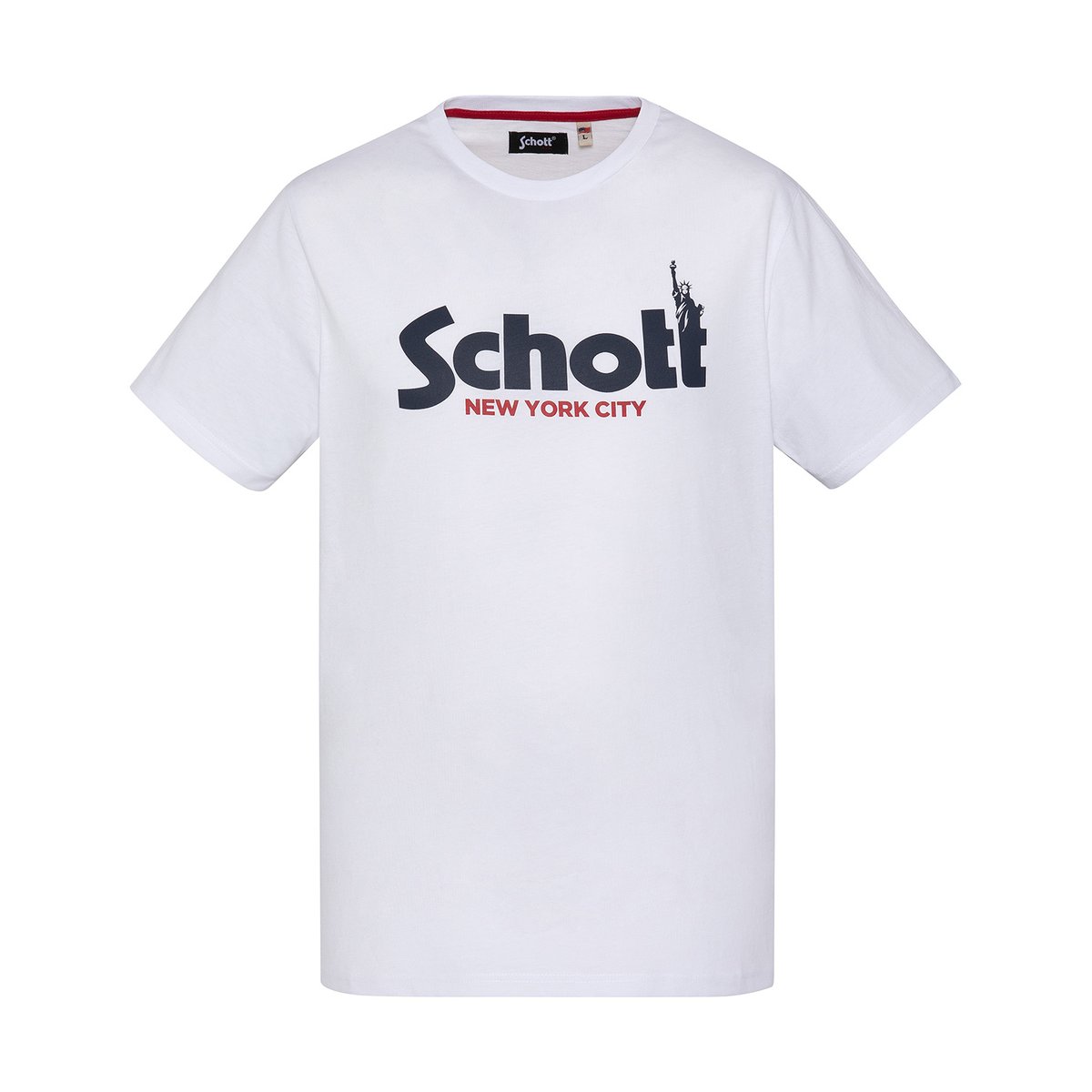 T-shirt imprimé blanc, SCHOTT