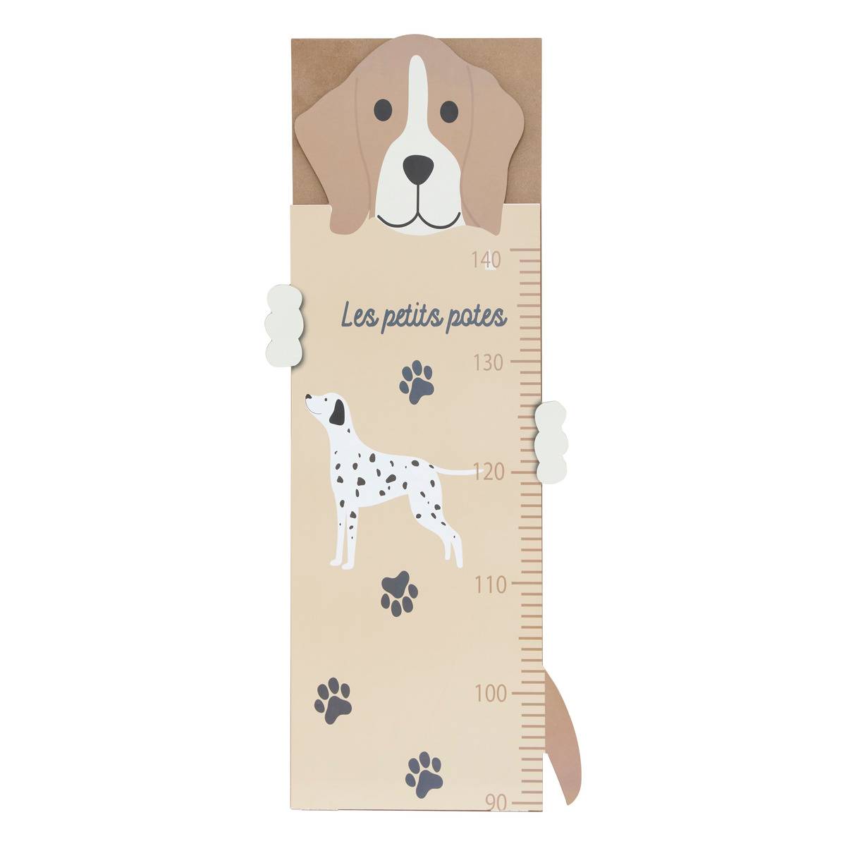 Toise enfant bois peint SCOTT beige, ATMOSPHERA FOR KIDS