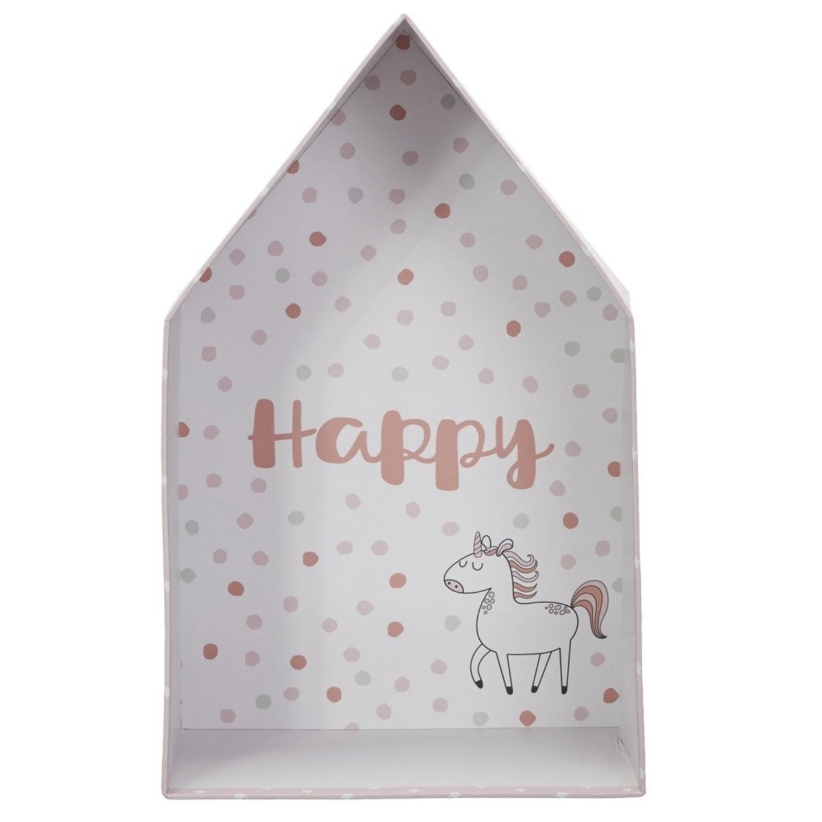 Lot de 3 boites gigognes Maison fille rose, DECORATIE
