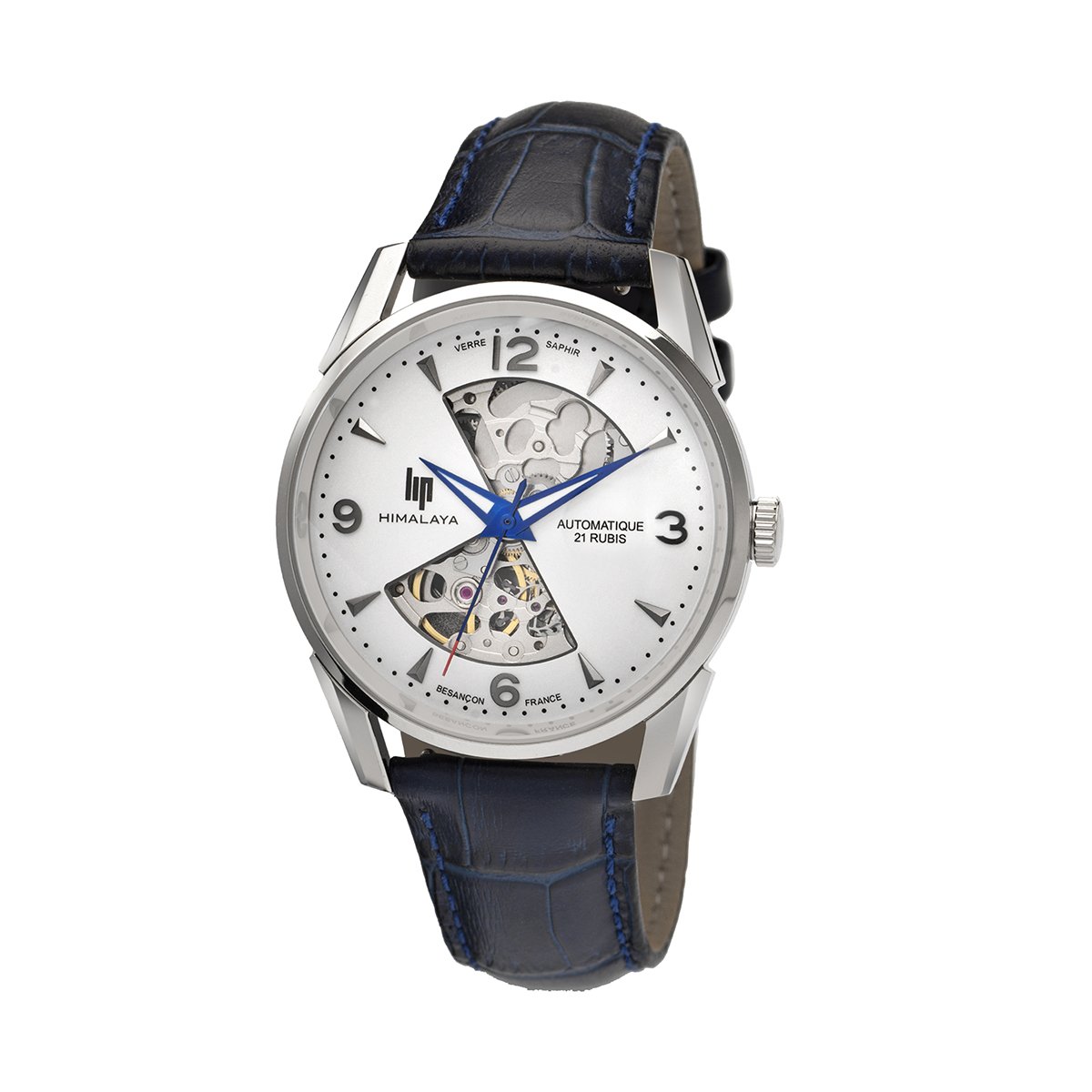 Montre Analogique HIMALAYA argenté argenté bleu foncé, LIP