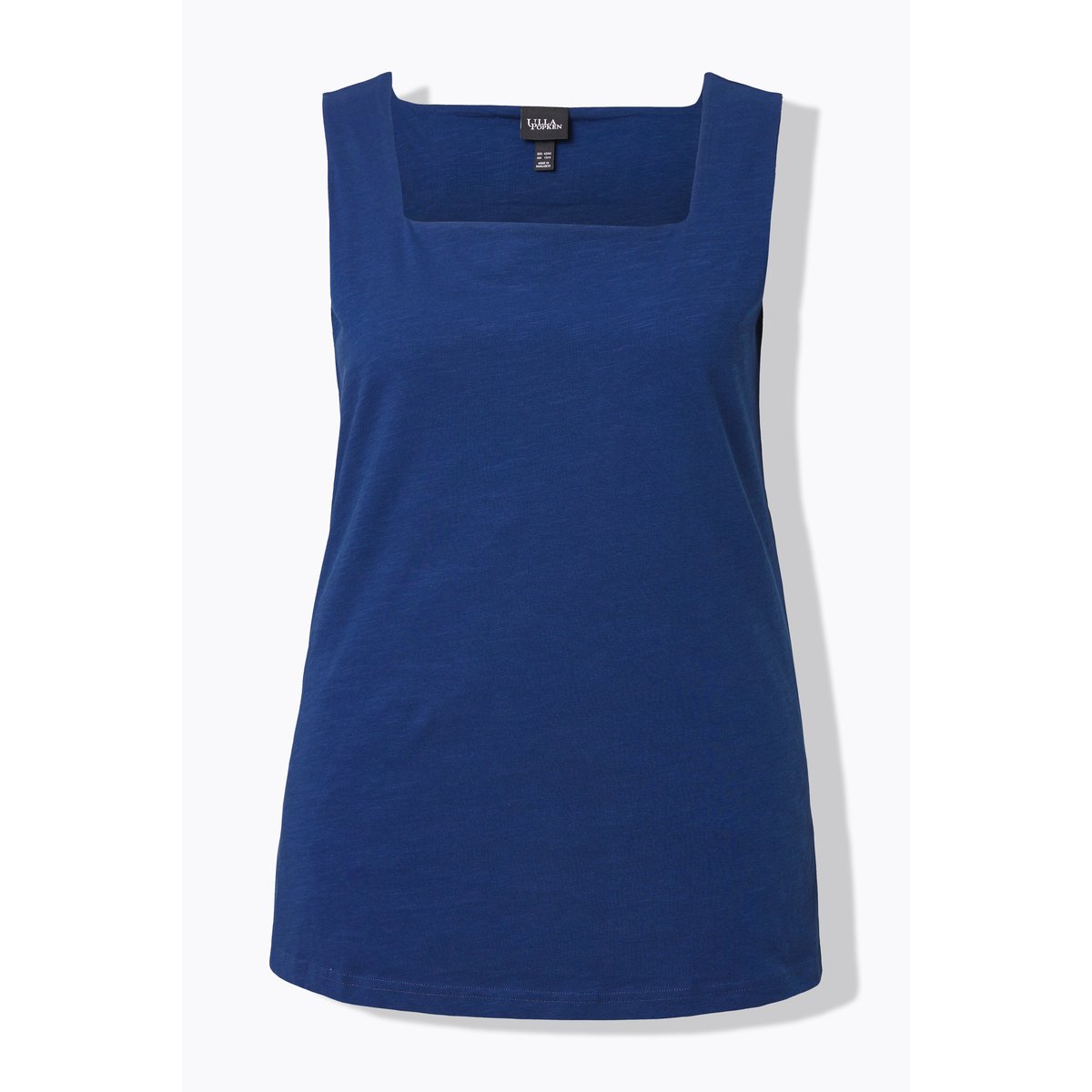 Débardeur coupe Slim Fit, décolleté carré bleu foncé, ULLA POPKEN
