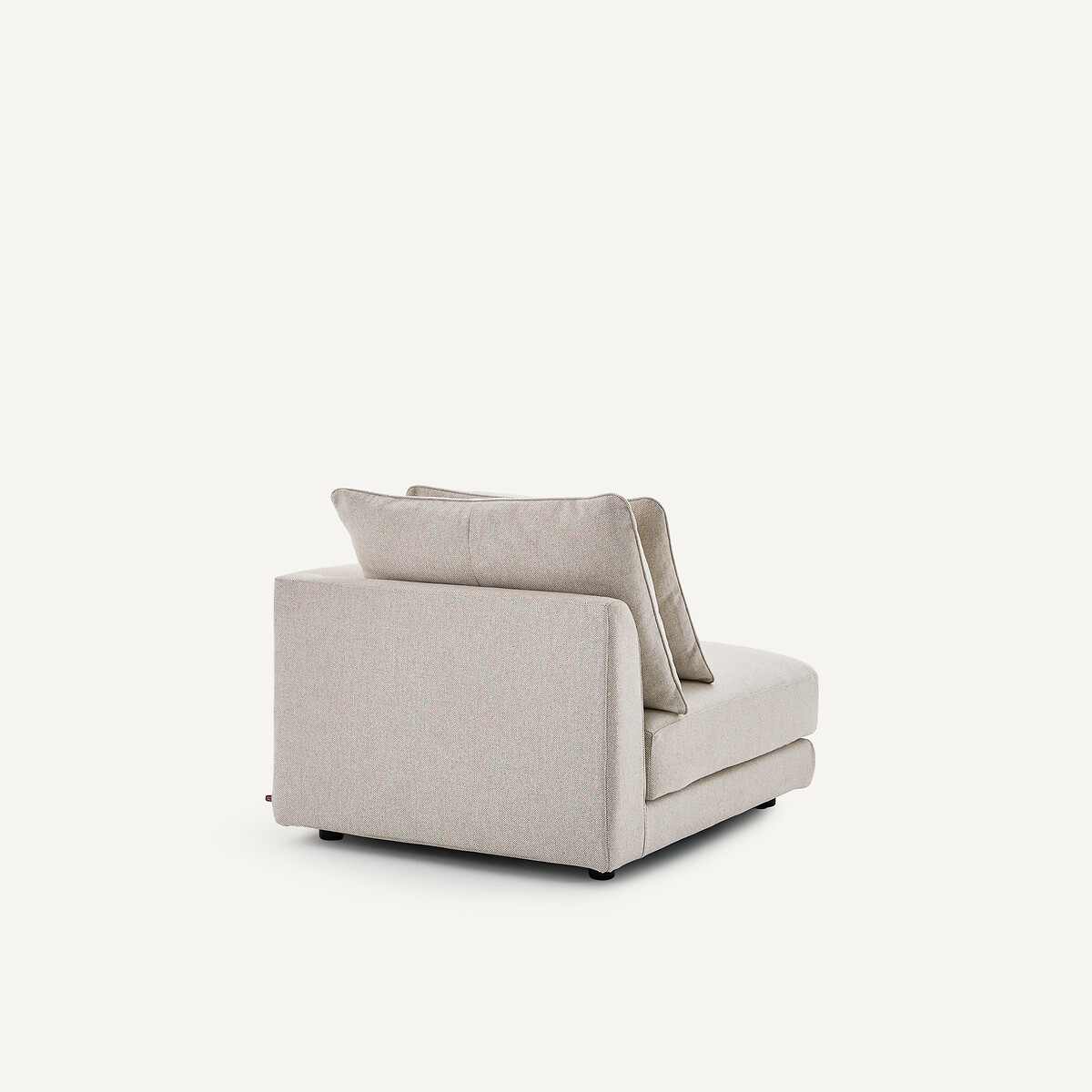 Demi-canapé droit, modulable en tweedé, TIBERIO ivoire, AM.PM