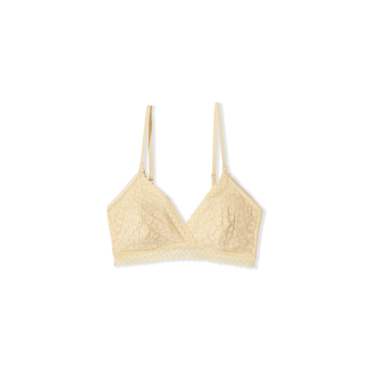 Soutien-gorge N.8 - Le triangle en coton avec clips d'allaitement et coussinets anti fuite MILK vanille, ETAM
