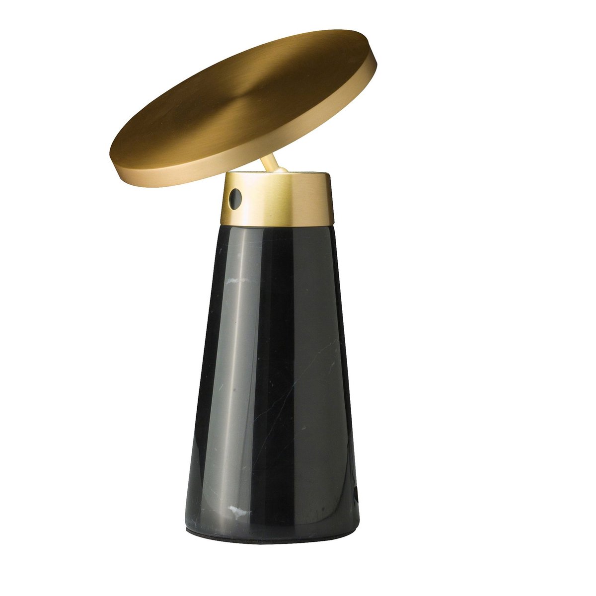 Lampe de bureau en marbre et acier noir | or, ANGEL CERDA