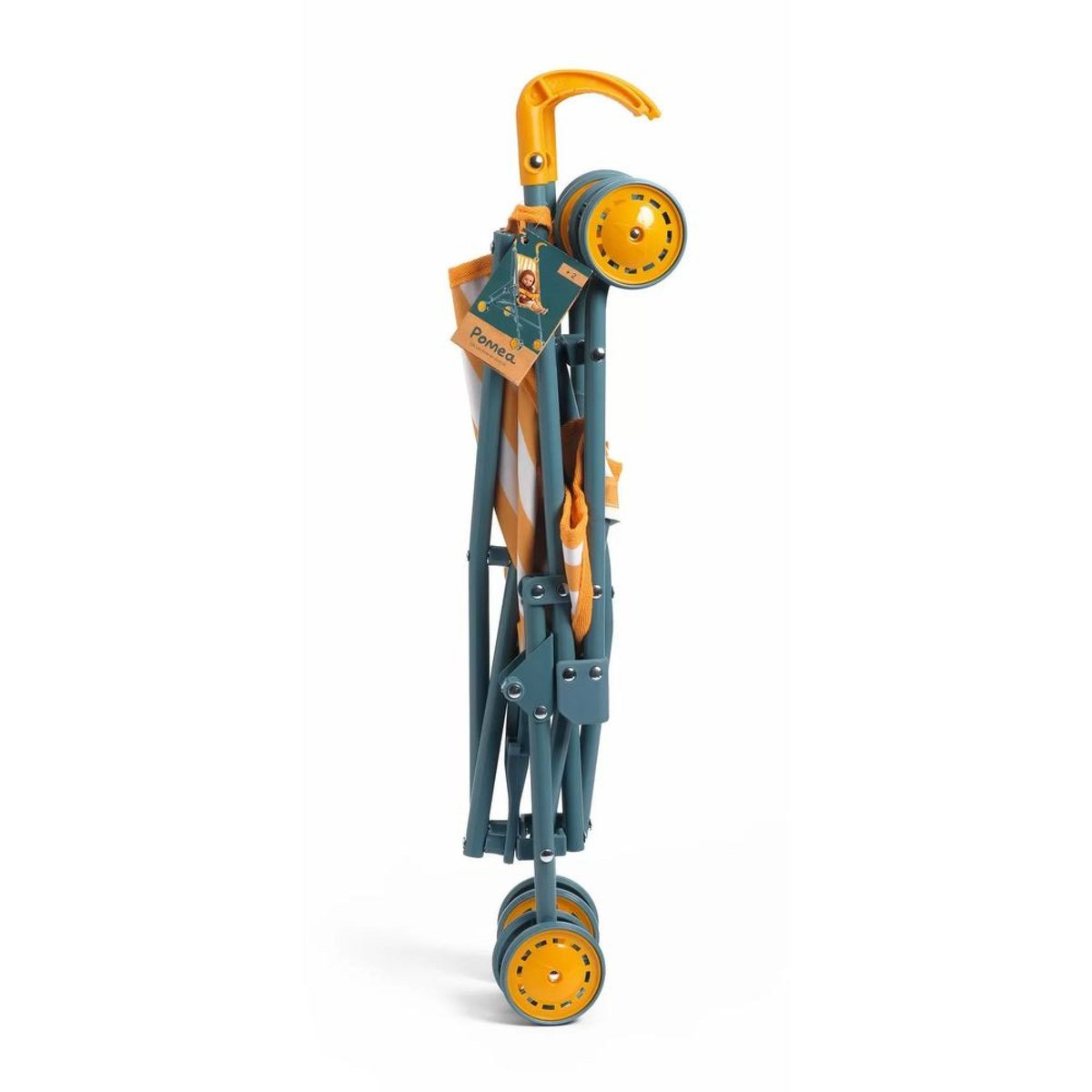 Poussette canne 54 cm pour poupée orange, DJECO