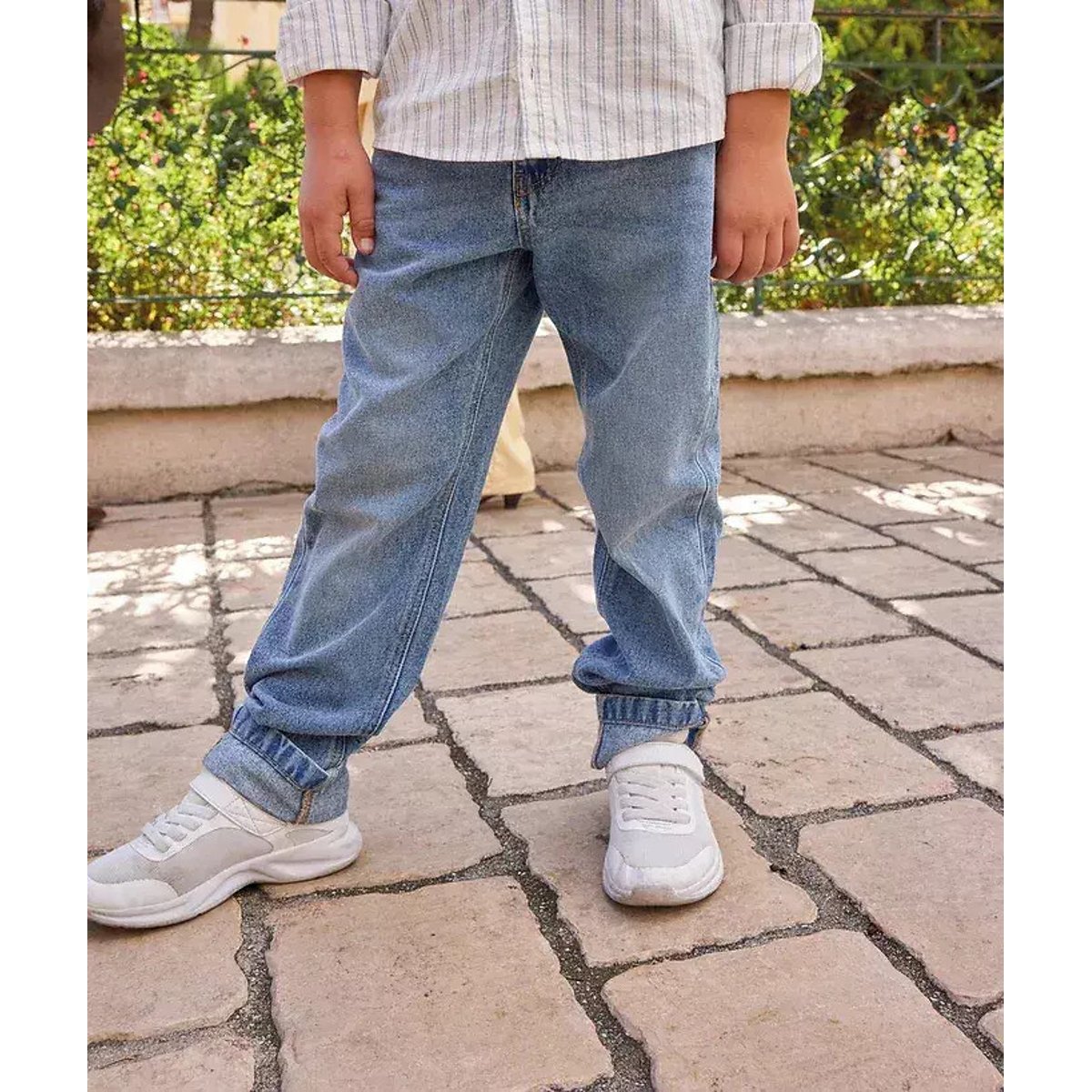 Jeans dritti denim grezzo, TAPE A L'OEIL