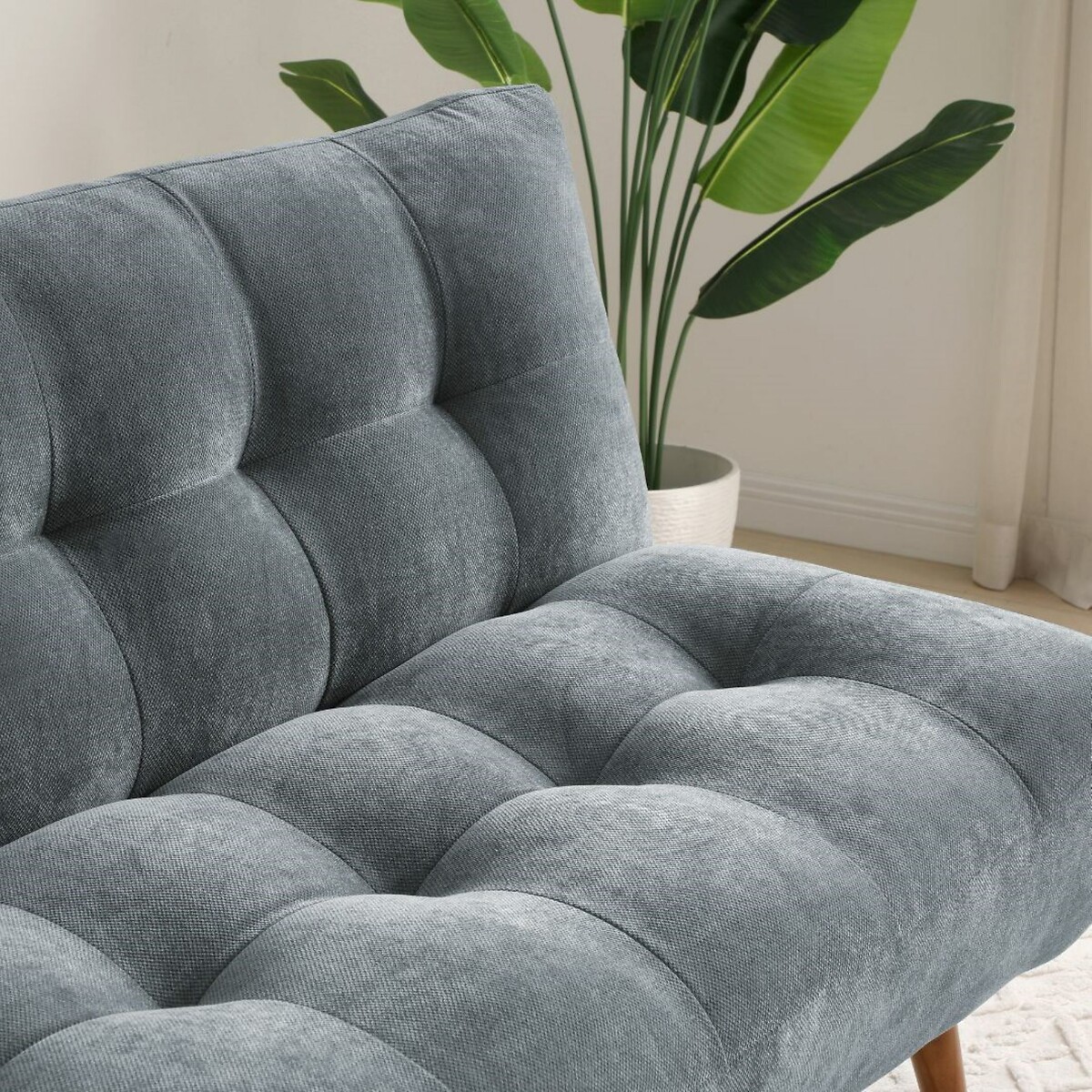 Morgan Chenille Click-Clack 3-Seater Sofa Bed denim, SO'HOME
