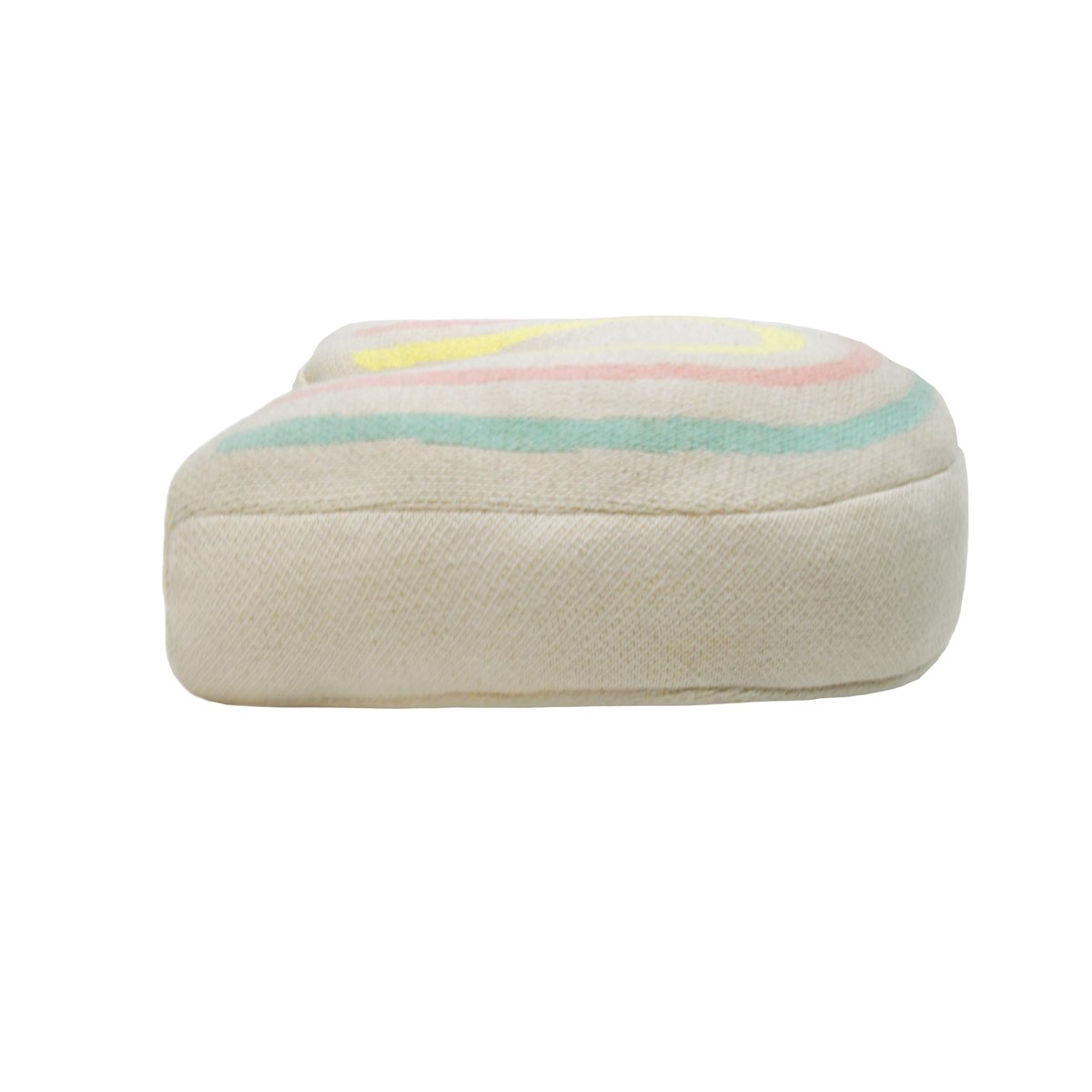 Coussin en coton lavable, RAINBOW STAMP beige, multicolore, HAPPY DECOR KIDS