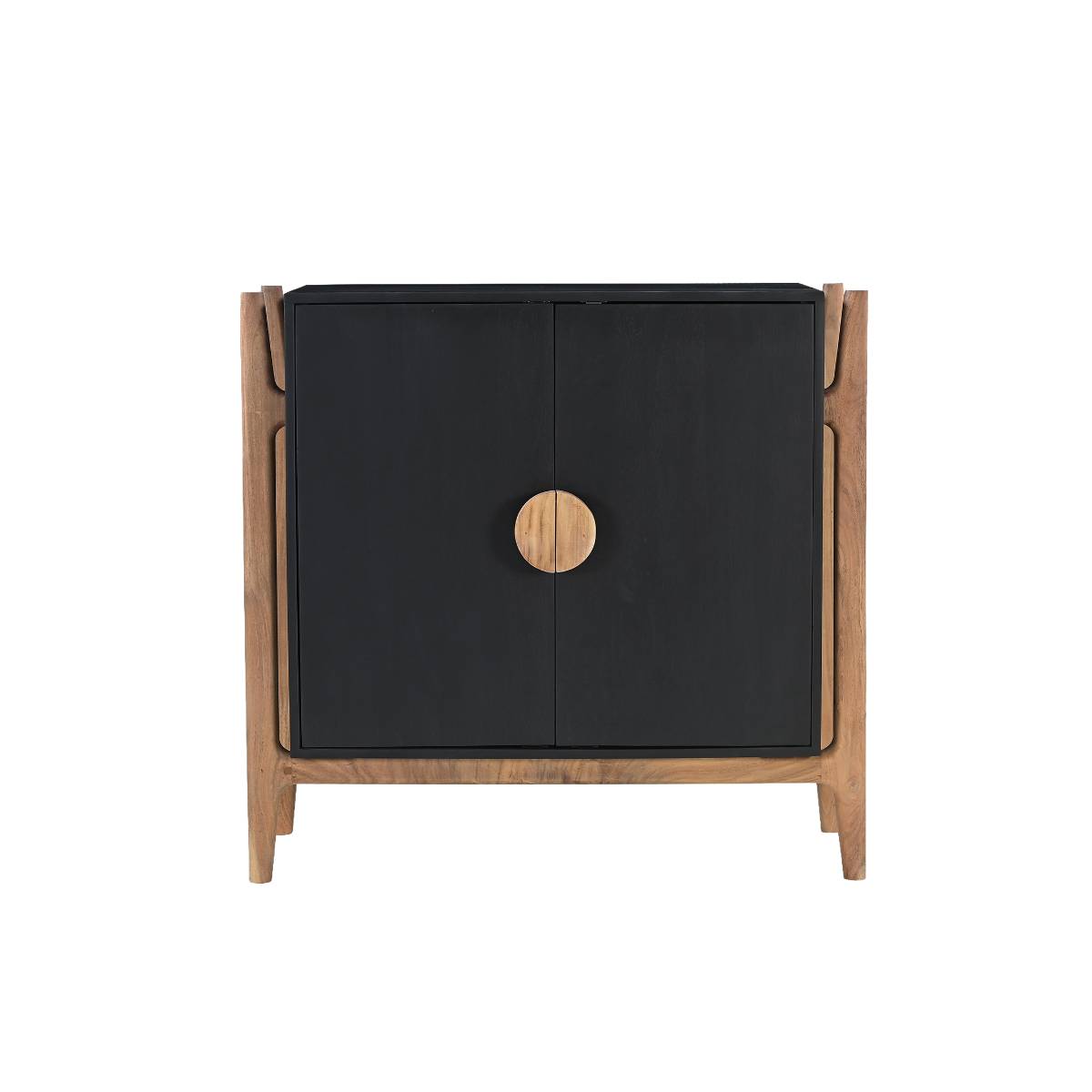 Buffet en manguier et en acacia IMANI noir, MADE IN MEUBLES