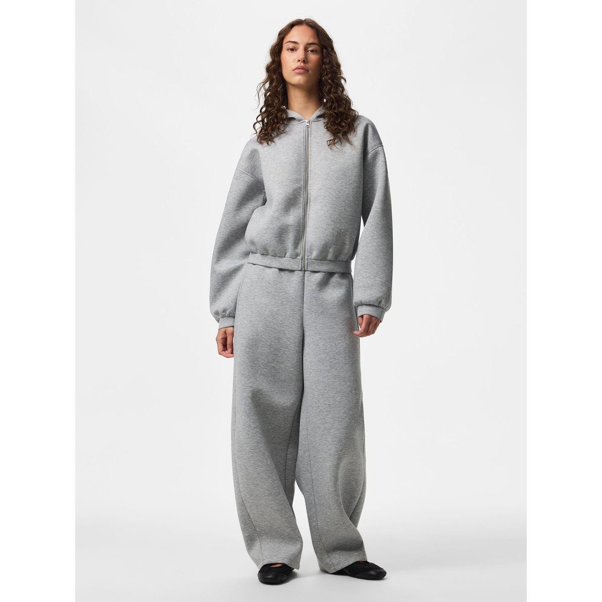 Sweat À Capuche gris - light grey melange, PIECES