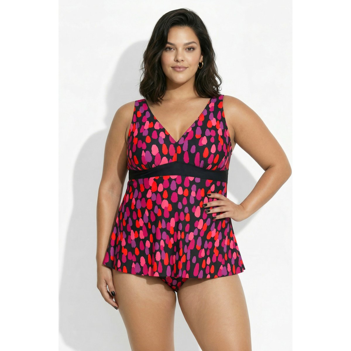 Robe de bain à pois orchidée, ULLA POPKEN