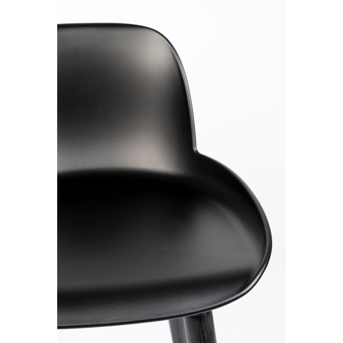 Chaise de bar en aluminium ALBERT KUIP noir, ZUIVER