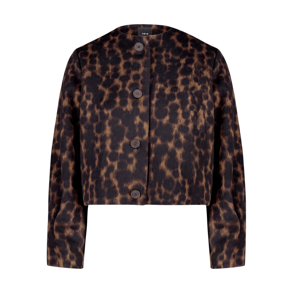 Blazer casual à motif jacquard brown/black, ZERO