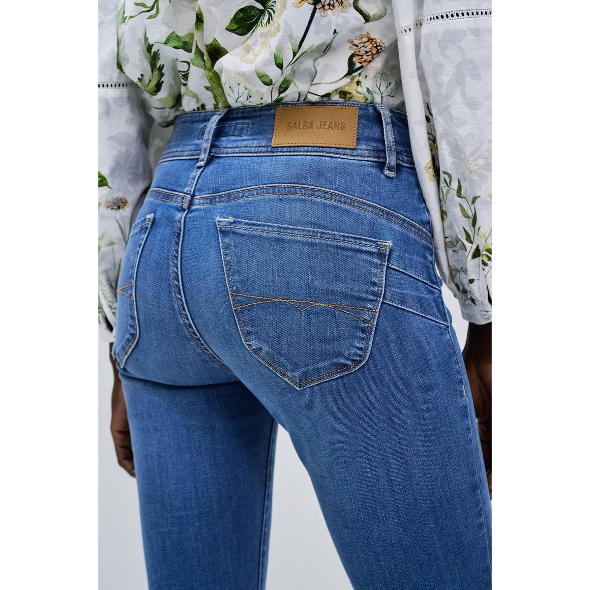 JEAN SECRET PUSH IN SLIM bleu, SALSA JEANS