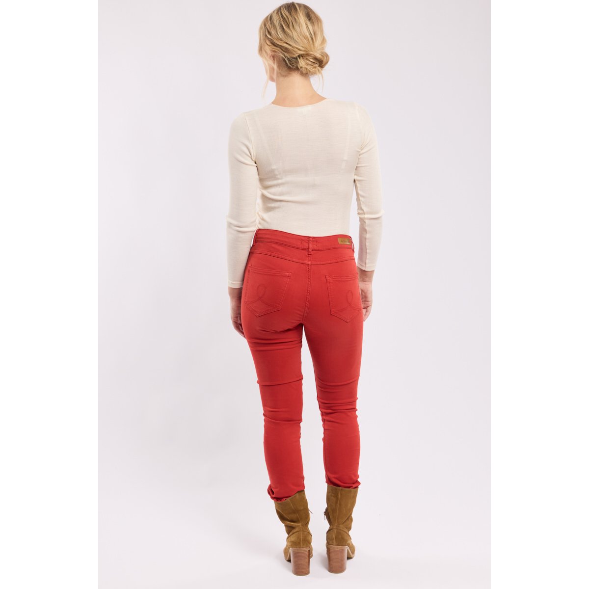 Pantalon coupe slim en coton ginger, ARMOR-LUX