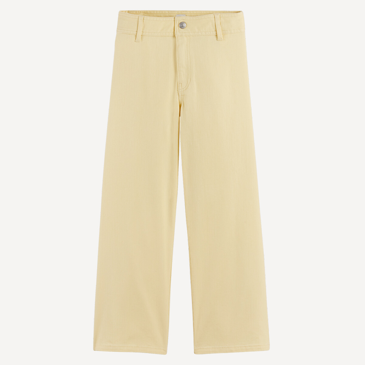 Pantalon large en twill jaune, LA REDOUTE COLLECTIONS
