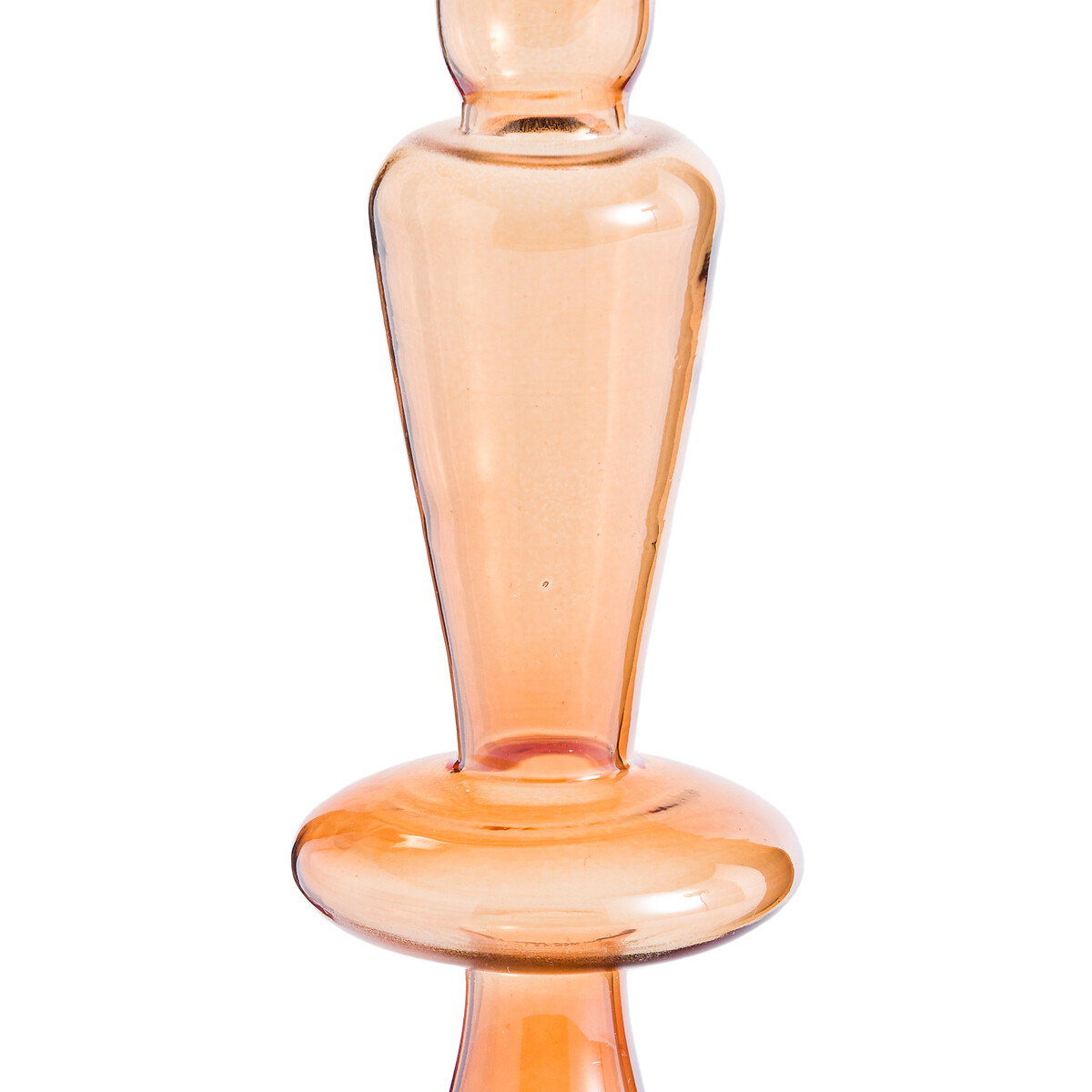Bougeoir en verre H25 cm, Chilava orange cuit, LA REDOUTE INTERIEURS