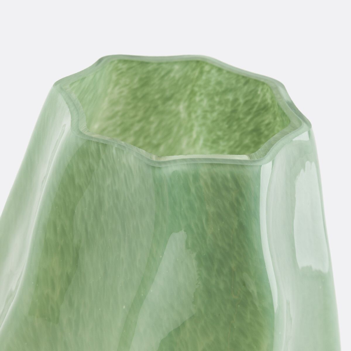 Glazen vaas H22 cm Losie groen , LA REDOUTE INTERIEURS