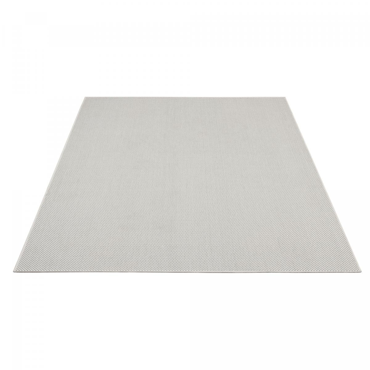 Tapis extérieur tissé kilim rectangle SQUAREXT crème, UN AMOUR DE TAPIS