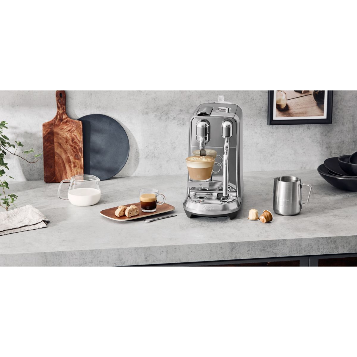 Cafetière à dosettes Creatista Plus argent, SAGE APPLIANCES