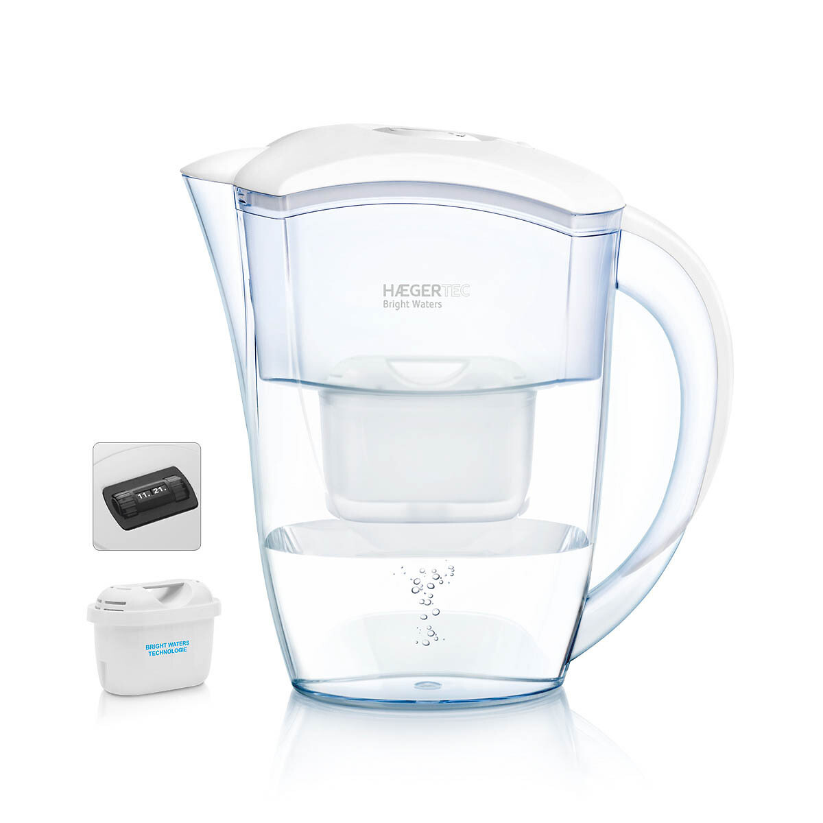 Jarro de água com filtro Bright Waters, HAEGER branco, HAEGER