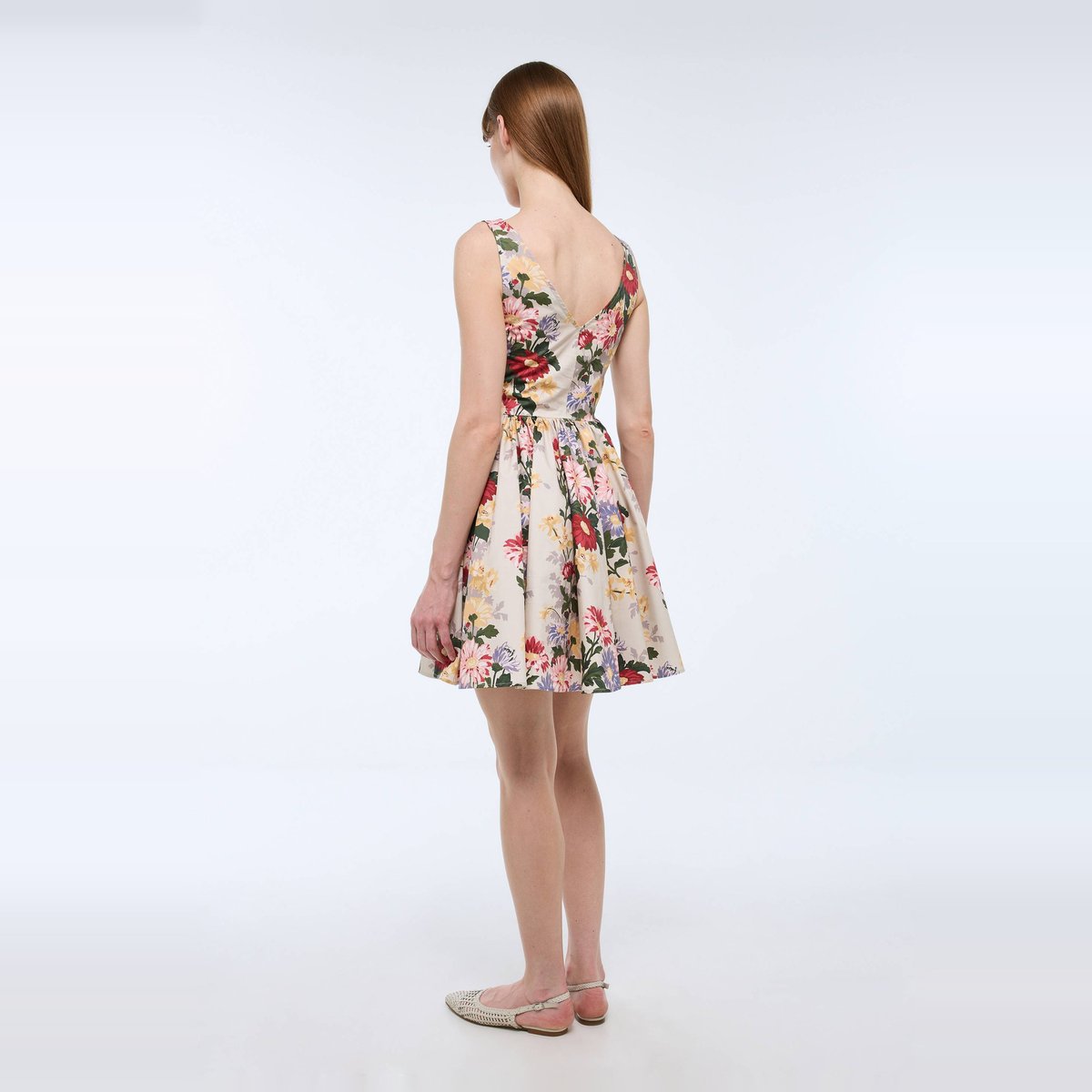 Robe courte imprimée à bretelles en coton BIO GOTS multi co, MONOPRIX