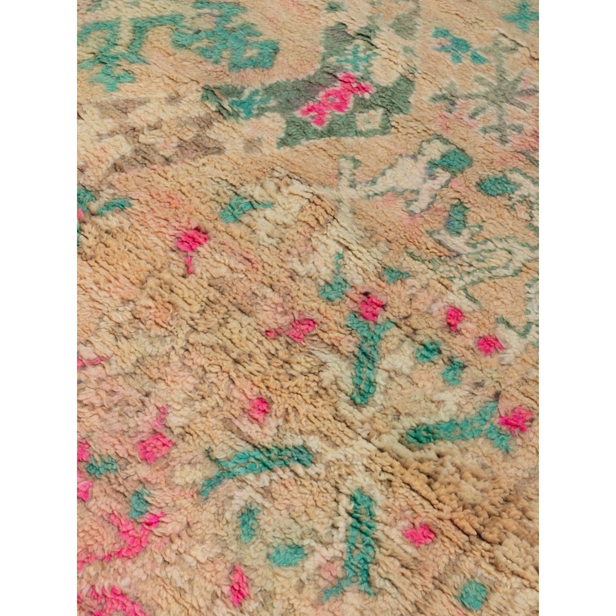 Grand tapis en laine rose et bleu Olivier N°35 - Bon état rose, DEBONGOUT