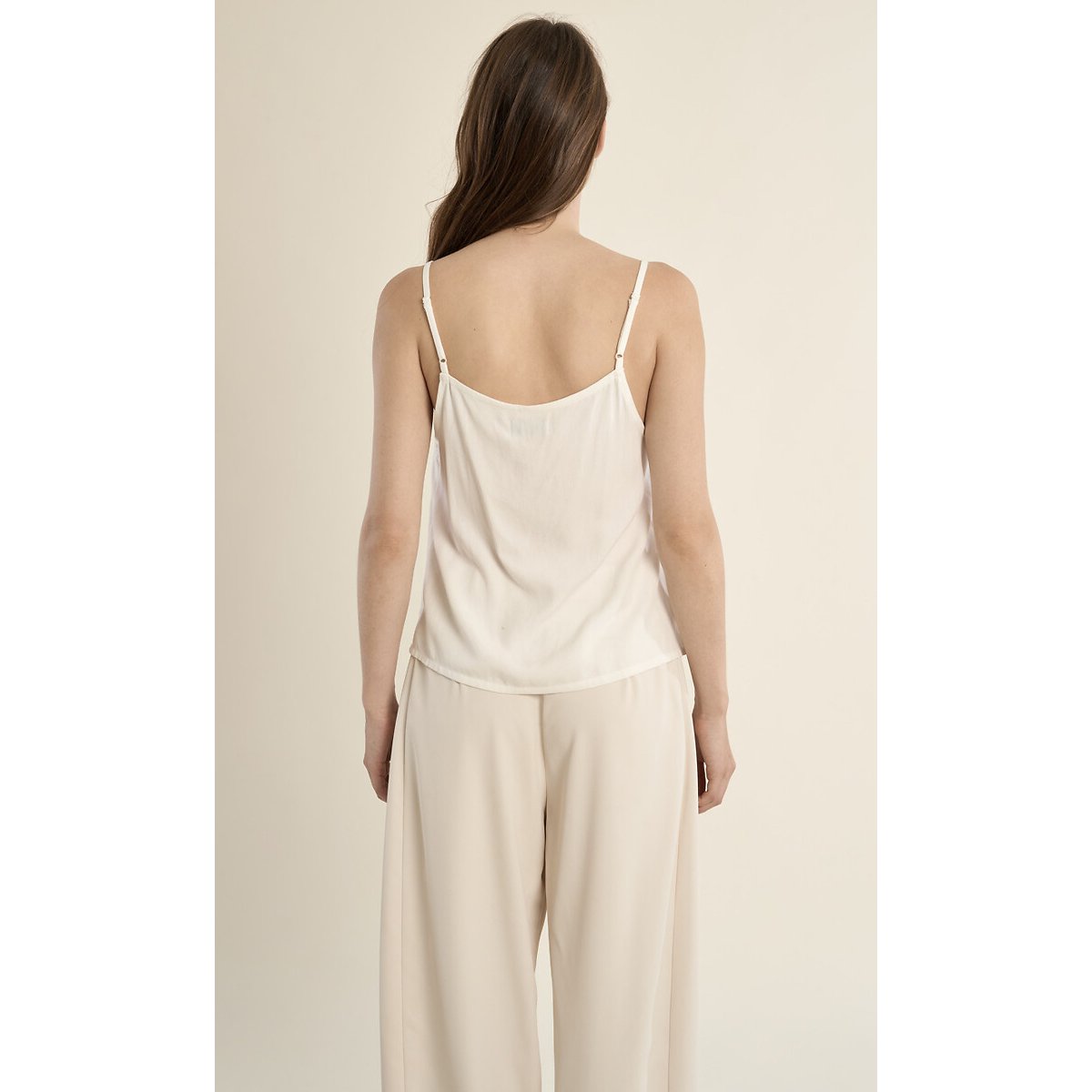 Embroidered V-Neck Cami white, MOLLY BRACKEN