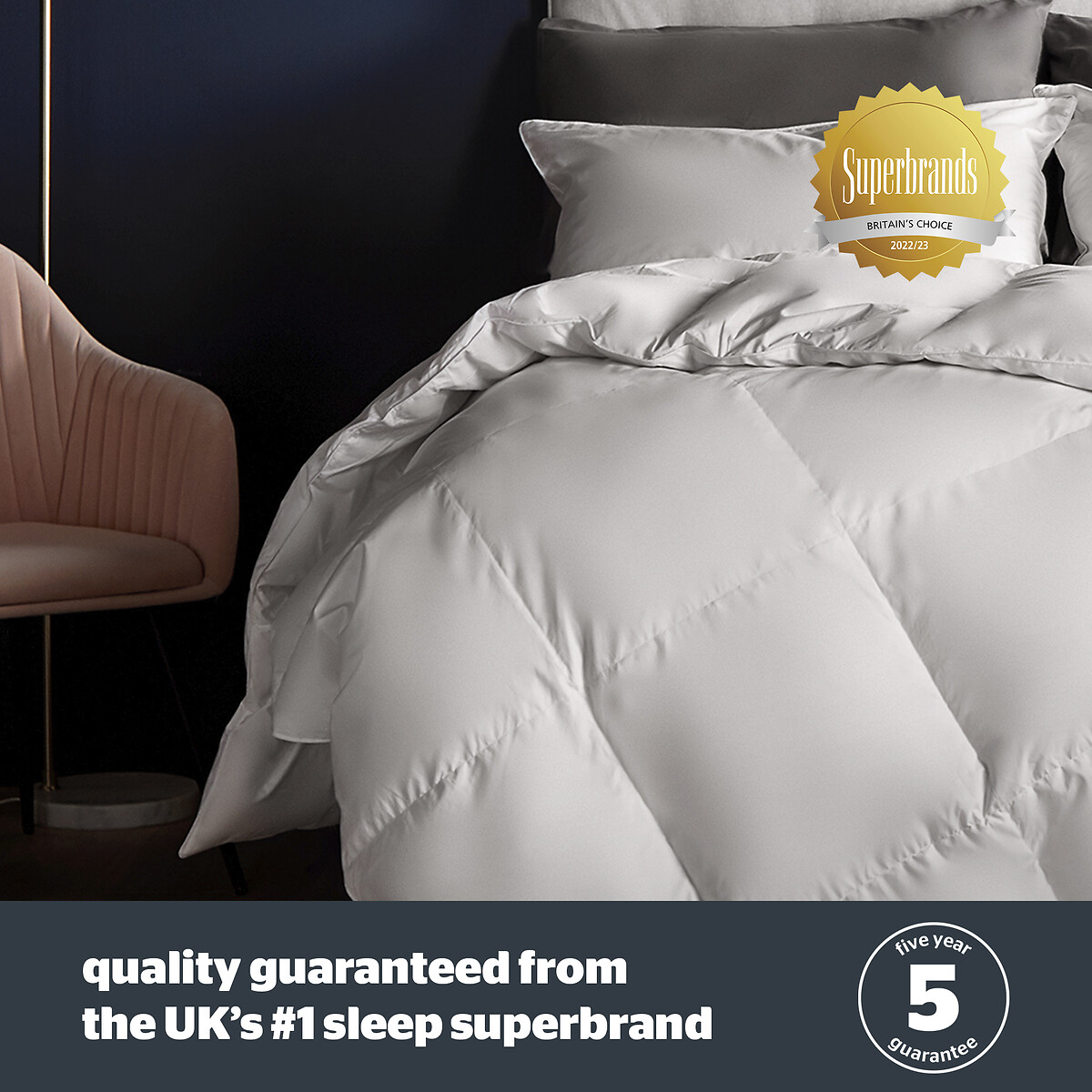 Duck Feather And Down 10.5 Tog Anti Allergy Duvet white, SILENTNIGHT