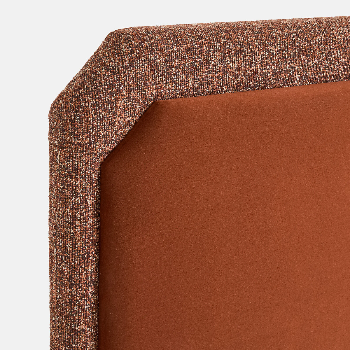 Tête de lit rembourrée, bi-matière, DONEA terracotta, LA REDOUTE INTERIEURS