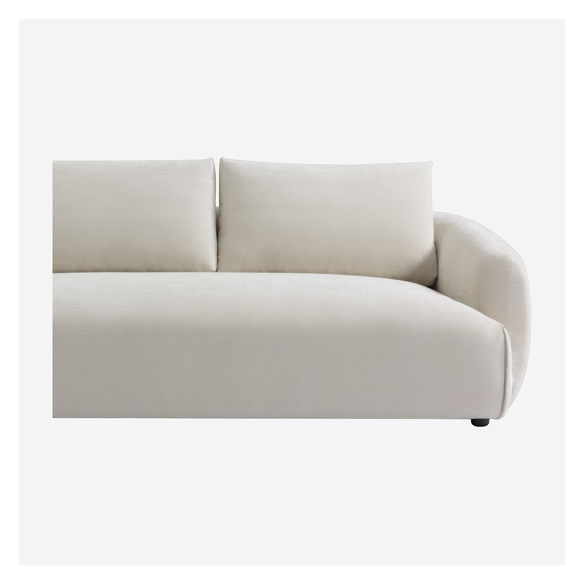 Canapé d'angle tissu NIZIDA beige, HABITAT