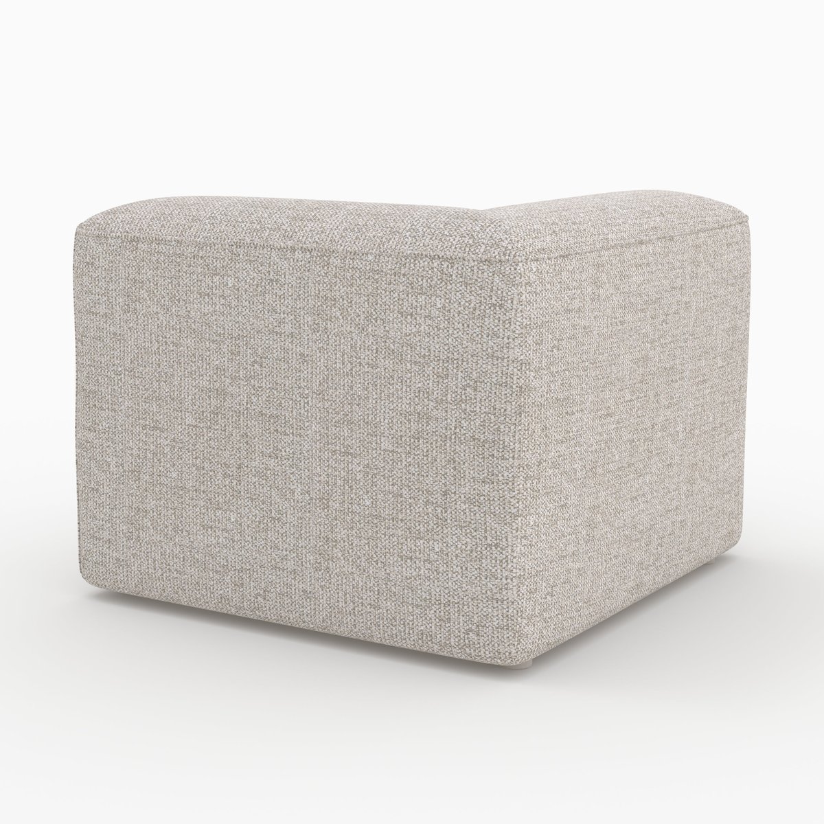 Angle interchangeable pour canapé modulable en tissu - HESTIA beige, MAISON PAVANE