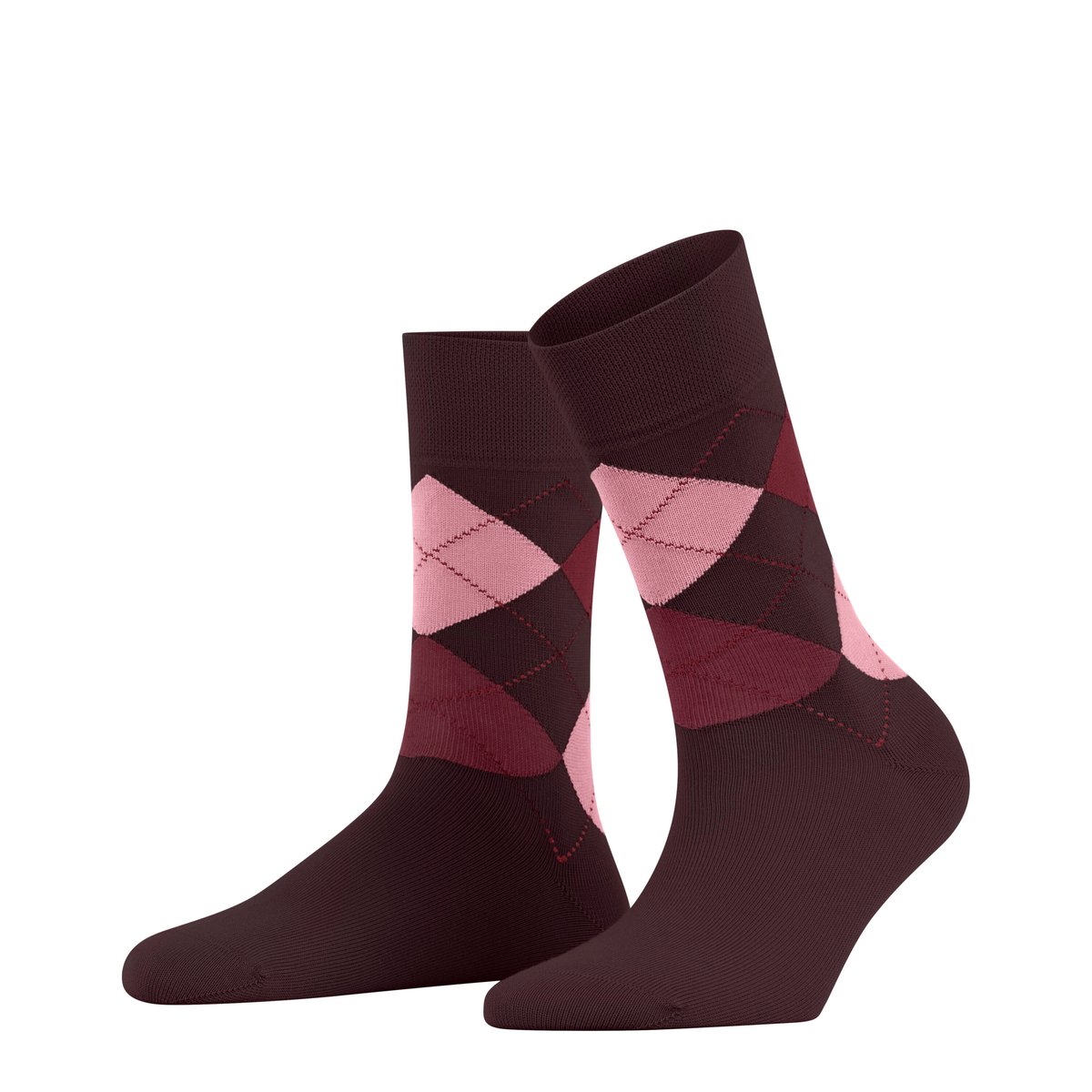 Chaussettes Sensitive Argyle bordeaux, FALKE