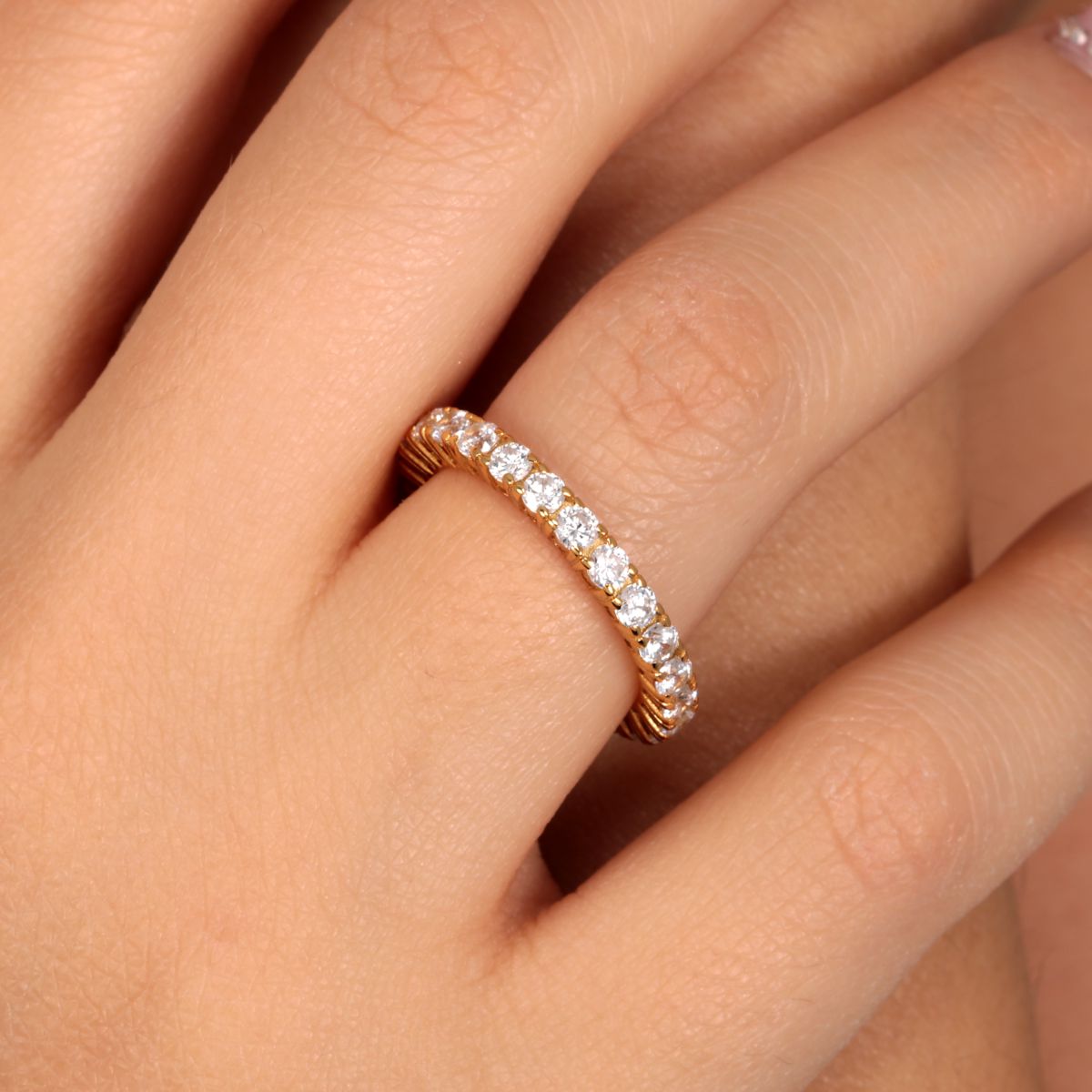 Bague en zircons et argent 925 SCINTILLE gold, MORELLATO