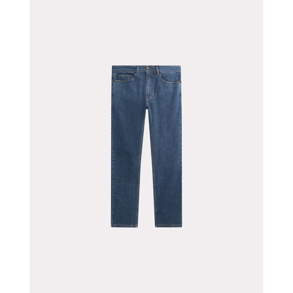 Jean droit en coton STRAIGHT gris, CHEVIGNON