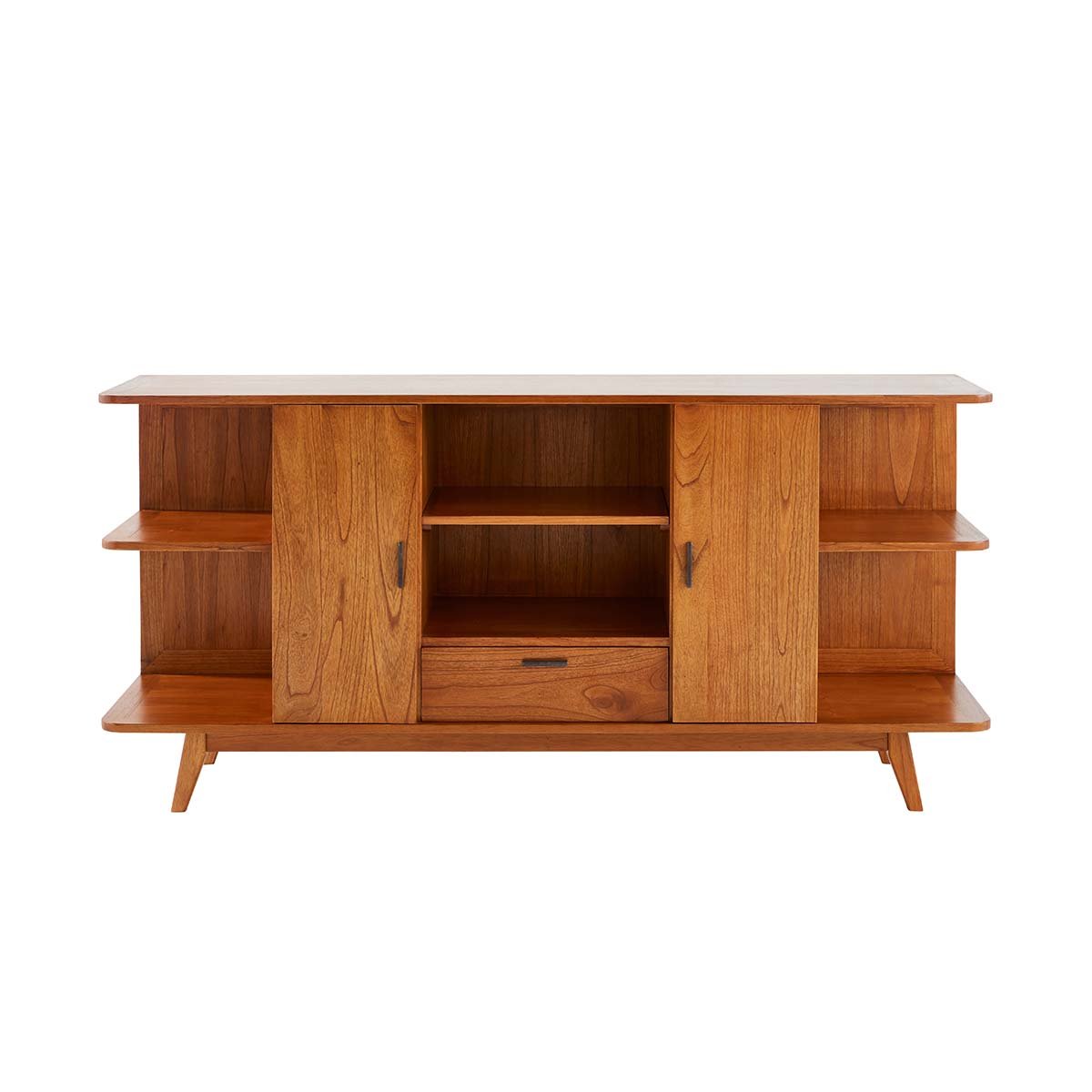Buffet en bois massif 2 portes  CELESTE naturel, BERAH GETAH