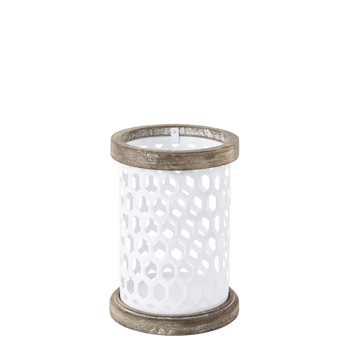 Photophore décoratif en fer H20 HOMY blanc, SIA DECO