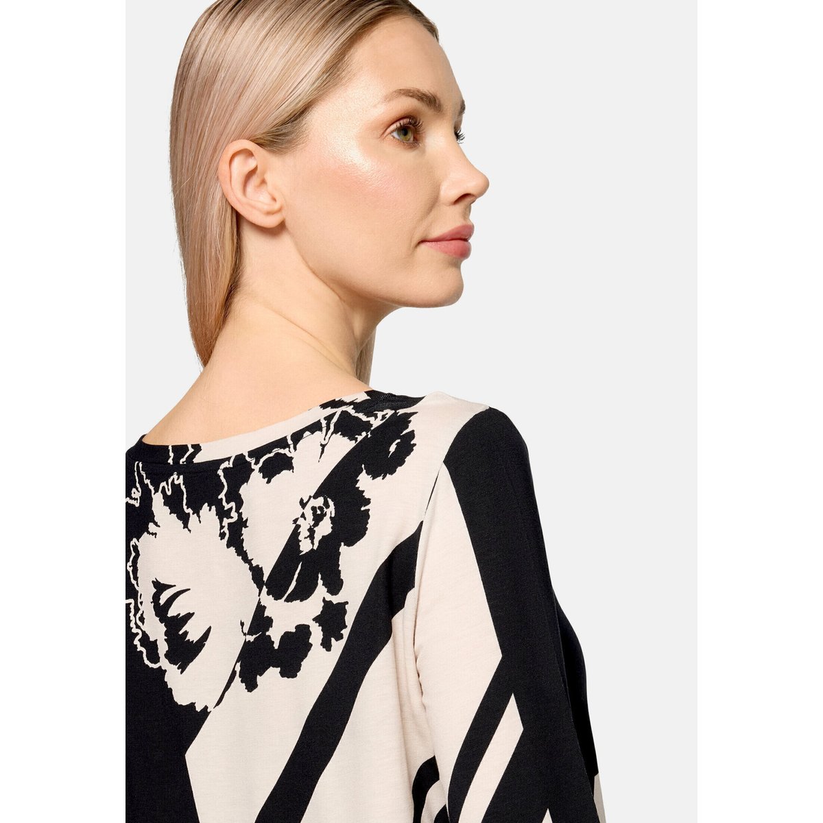 Haut casual à élastique noir/blanc, BETTY BARCLAY