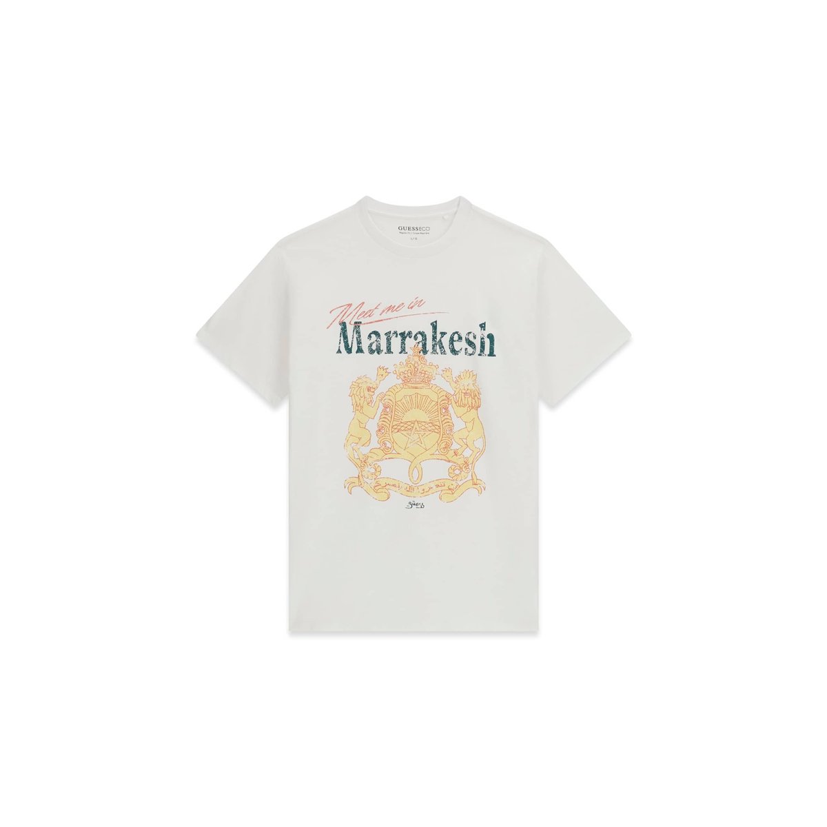 T-Shirt Imprimé blanc, GUESS