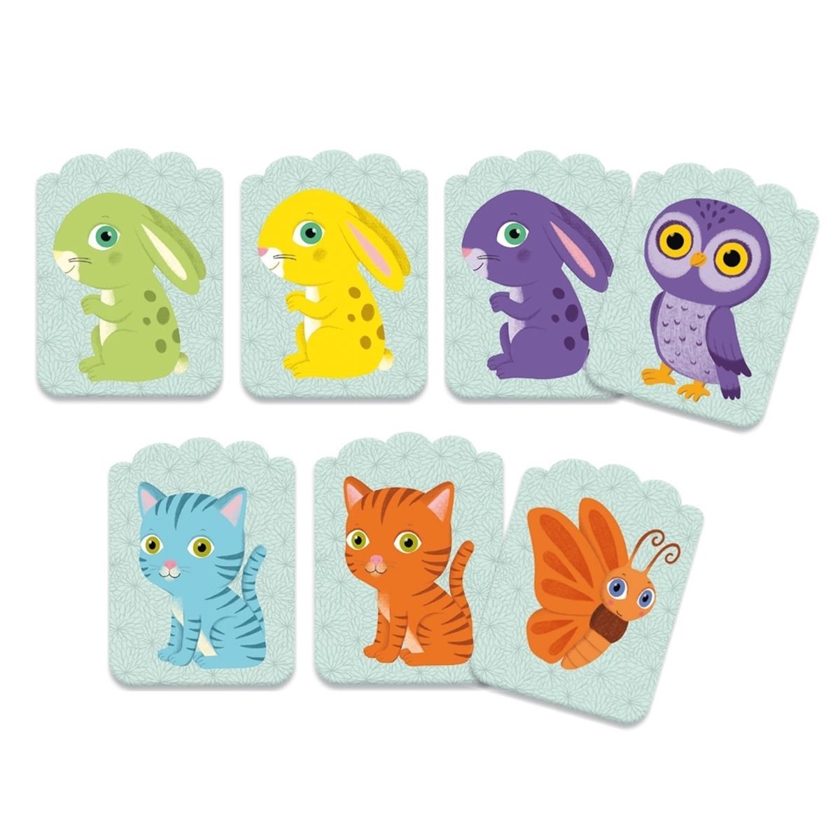 Little Match Jeu d'associations de formes et de couleurs multicolore, DJECO