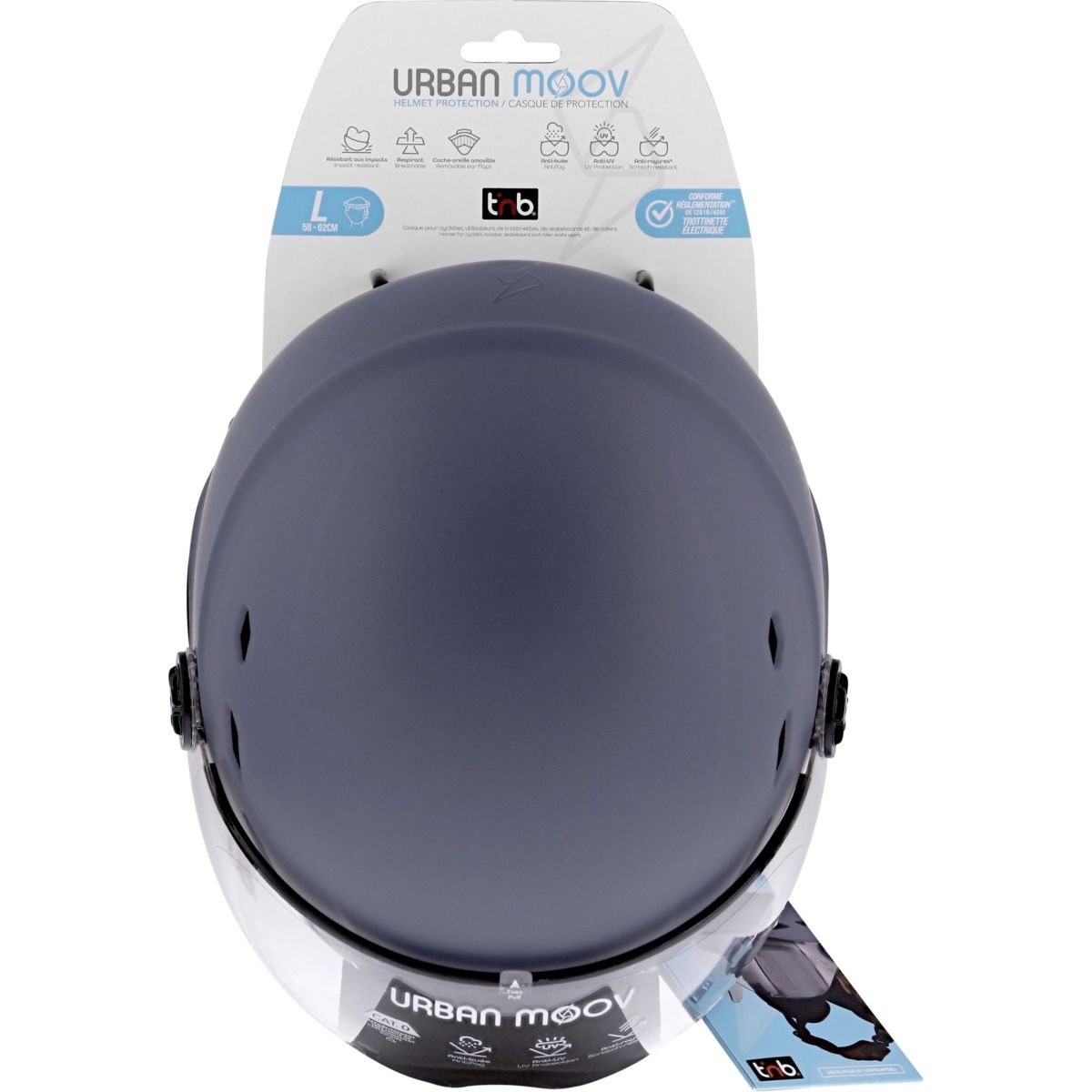 Casque Taille L - bleu marine rose, TNB